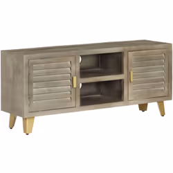 Ce meuble TV dégage un charme vintage qui apportera une touche intemporelle à votre maison. Il est doté de deux tablettes ain ...
