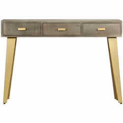 Cette table console a un charme vintage qui apportera une touche intemporelle à votre maison. Elle a 3 tiroirs qui seront idé ...