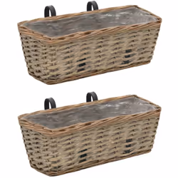 Description générale Notre jardinière en osier est idéale pour cultiver des légumes, des herbes et des fleurs sur le balcon,  ...