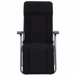 VidaXL 44319 chaise d'extérieur Terrace Siège rembourré Coton, Polyester Noir - Vue supplémentaire 4
