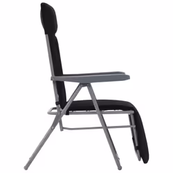 VidaXL 44319 chaise d'extérieur Terrace Siège rembourré Coton, Polyester Noir - Vue supplémentaire 5