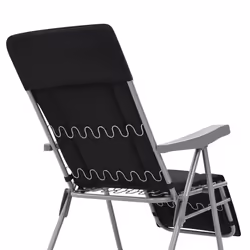 VidaXL 44319 chaise d'extérieur Terrace Siège rembourré Coton, Polyester Noir - Vue supplémentaire 6