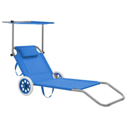 VidaXL 44322 chaise d'extérieur Linge Siège rembourré Polyester Bleu