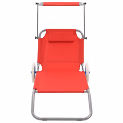 VidaXL 44324 chaise d'extérieur Linge Siège rembourré Polyester Rouge - Vue supplémentaire 2
