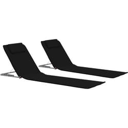 VidaXL 44328 chaise d'extérieur Terrace Polyester Noir