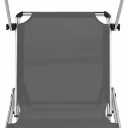 VidaXL 44335 chaise d'extérieur Linge Siège rembourré Aluminium, Acier, Textile Gris - Vue supplémentaire 7