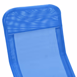 VidaXL 44337 chaise d'extérieur Linge Polyester, Polyvinyl chloride (PVC) Bleu - Vue supplémentaire 6