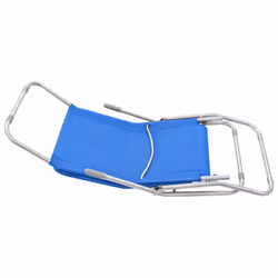 VidaXL 44337 chaise d'extérieur Linge Polyester, Polyvinyl chloride (PVC) Bleu - Vue supplémentaire 8
