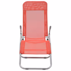 VidaXL 44339 chaise d'extérieur Linge Polyester, Polyvinyl chloride (PVC) Rouge