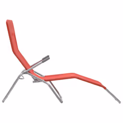 VidaXL 44339 chaise d'extérieur Linge Polyester, Polyvinyl chloride (PVC) Rouge - Vue supplémentaire 5