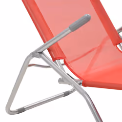 VidaXL 44339 chaise d'extérieur Linge Polyester, Polyvinyl chloride (PVC) Rouge - Vue supplémentaire 7