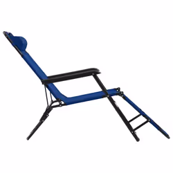 VidaXL 44342 chaise d'extérieur Linge Polyester Bleu - Vue supplémentaire 5