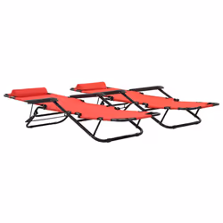 VidaXL 44344 chaise d'extérieur Linge Polyester Rouge