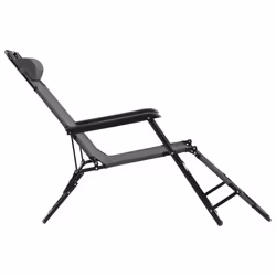 VidaXL 44345 chaise d'extérieur Linge Polyester Gris - Vue supplémentaire 5