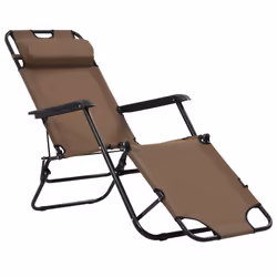 VidaXL 44346 chaise d'extérieur Linge Polyester Marron