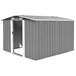 Vidaxl - Abri de jardin 257x298x178 cm Métal Gris