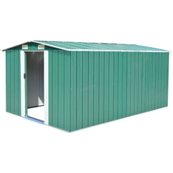 Vidaxl - Abri de jardin 257x392x181 cm Métal Vert