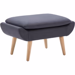 Description générale Le repose-pied rembourré en tissu est un ajout idéal pour votre intérieur. Avec des pieds en hévéa massi ...