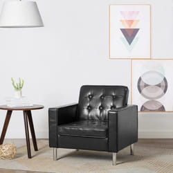 vidaXL Fauteuil noir similicuir - TU