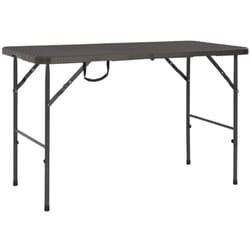 Table de jardin pliante Marron 120x60x74cm pehd Aspect de rotin Vidaxl