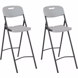 Cet ensemble de 2 chaises de bar pliantes sera un excellent supplement à votre jardin, balcon ou patio ! Avec un cadre robust ...