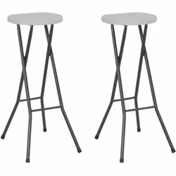 Cet ensemble de 2 chaises de bar pliantes sera un excellent supplement à votre jardin, balcon ou patio ! Avec un cadre robust ...