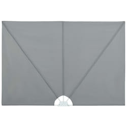 Auvent latéral pliable de terrasse Gris 240 x 160 cm vidaXL