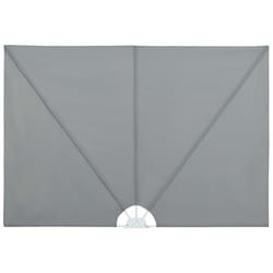 vidaXL Auvent latéral pliable de terrasse Gris 400 x 200 cm - TU