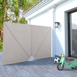 Auvent latéral pliable de terrasse Crème 240 x 160 cm Vidaxl