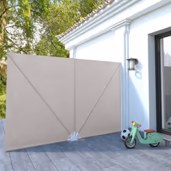 Auvent latéral pliable de terrasse Crème 300 x 200 cm Vidaxl
