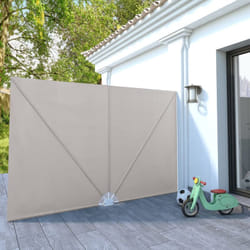 Auvent latéral pliable de terrasse Crème 300 x 200 cm Vidaxl