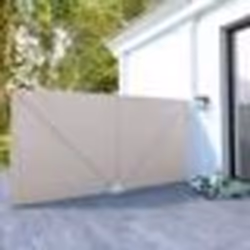 vidaXL Auvent latéral pliable de terrasse Crème 400 x 200 cm - TU