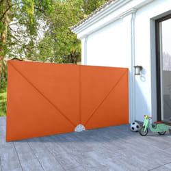 vidaXL Auvent latéral pliable de terrasse Terre cuite 400 x 200 cm - TU