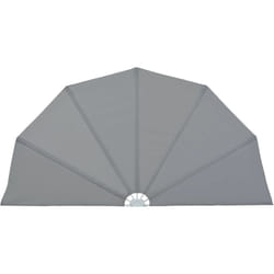 Auvent latéral pliable de terrasse Gris 200 cm vidaXL
