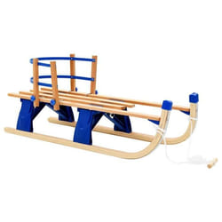 vidaXL Traîneau pliable en bois avec dossier 119 cm - TU