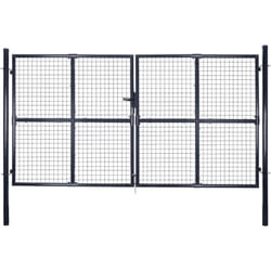 Vidaxl - Portail en maille de jardin Acier galvanisé 289x200 cm Gris