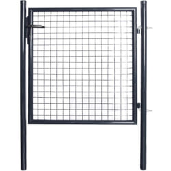 Vidaxl - Portail en maille de jardin Acier galvanisé 85,5x100 cm Gris