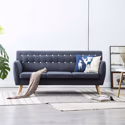 VidaXL 247125 canapé Gris
