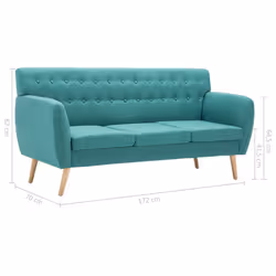 VidaXL 247128 canapé Vert - Vue supplémentaire 8