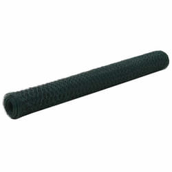 vidaXL Grillage Acier avec revêtement en PVC 25x1,2 m Vert