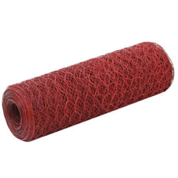Vidaxl - Grillage Acier avec revêtement en pvc 25x0,5 m Rouge