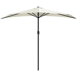 Vidaxl - Parasol de balcon avec mât en aluminium Sable 270x144 cm Demi