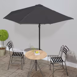 Cet élégant parasol de balcon est parfait pour créer de l'ombre et vous protéger des rayons UV nocifs. Fabriquée en polyester ...