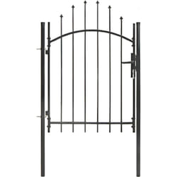 Vidaxl - Portail de jardin Acier 1 x 1,75 m Noir