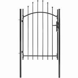 Ce portail de jardin sera une porte d'entrée pratique au style moderne pour isoler votre jardin du monde extérieur. Très stab ...