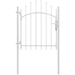Vidaxl - Portail de jardin Acier 1 x 1,75 m Blanc