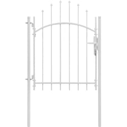Vidaxl - Portail de jardin Acier 1 x 2 m Blanc