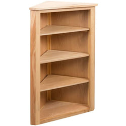 Tagère d'angle 59x36x100 cm Bois de chêne massif Vidaxl