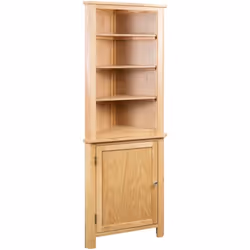 Description générale Cette armoire de coin en chêne massif et MDF avec placage de chêne est idéale pour optimiser les petits  ...