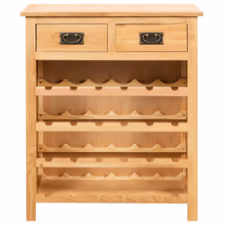 VidaXL 247043 porte-bouteilles Panneaux MDF, Bois Marron